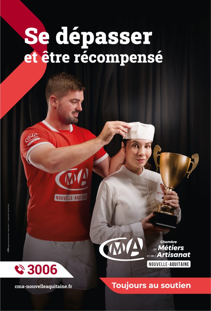 Affiche campagne CMA Nouvelle-Aquitaine
